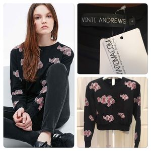 Nwt Vinti Andrews Clown Fish Cropped top